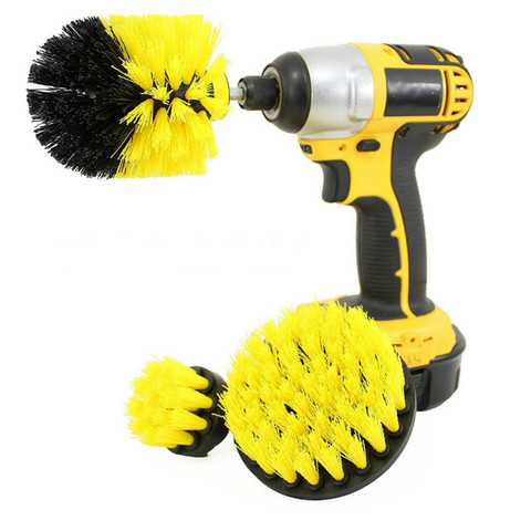 Brosses de nettoyage pour perceuse, nettoyeur de brosse pour salle de bains, coulis de carreaux, baignoire douche cuisine, outils d'entretien automobile, offre spéciale, 2022 ► Photo 1/6