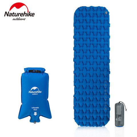 Natte de Camping gonflable portative de matelas d'air imperméable à l'humidité légère de matelas de couchage de Nylon de la personne 1 ► Photo 1/5