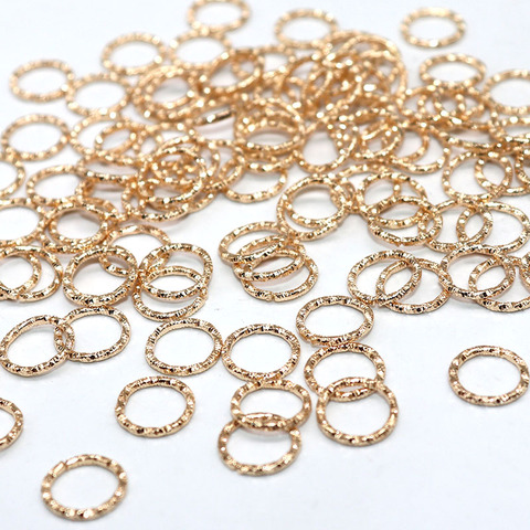 Lot de 100 pièces de gaufrage de forme ronde pour boucles d'oreilles, fabrication de bijoux, fermoirs et crochets pour anneau de saut ouvert, artisanat en perles de 8mm, 10mm et 12mm ► Photo 1/6