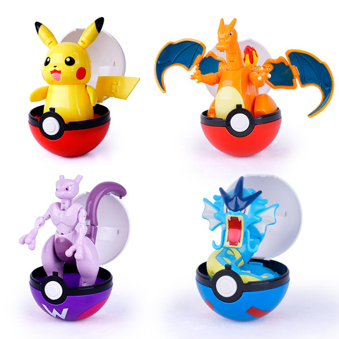 Figurines de poche pokémon, modèle Pikachu, minnie, tortue de poche, monstres, jouets d'action, cadeau de noël et d'halloween ► Photo 1/6