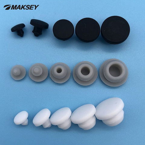 MAKSEY – bouchons de trous mâles en caoutchouc et Silicone de 2.5 à 50.6mm, bouchon de Type T à extrémité ronde, joint de peinture de masquage de trous ► Photo 1/6