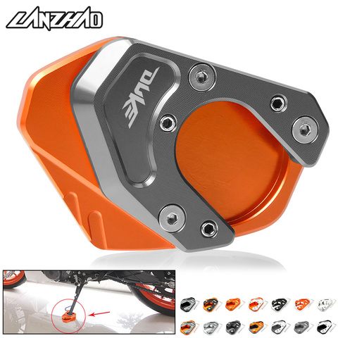 Support latéral de moto en aluminium CNC, grande plaque de protection pour KTM Duke 125, 200, 390 et 690, SMC ► Photo 1/6