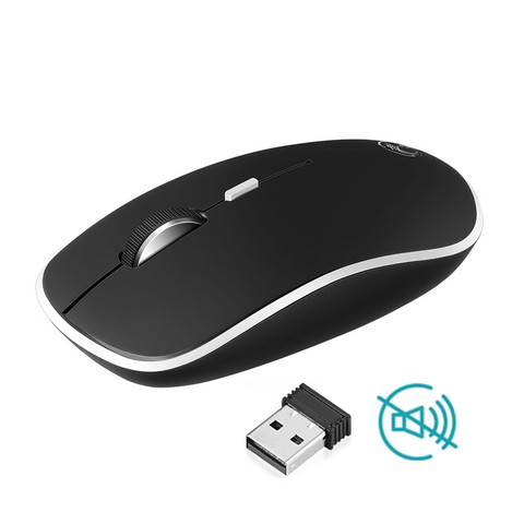 IMice souris sans fil souris d'ordinateur silencieuse 1600 DPI ergonomique Mause son silencieux USB PC souris muet souris sans fil pour ordinateur portable ► Photo 1/6