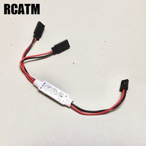 Interrupteur d'alimentation, Mode clignotant, pour voiture à chenilles RC commande d'éclairage LED, TRX4 RC4WD D90 Axial Scx10 RC, avion de bateau RC, 1/10 ► Photo 1/5