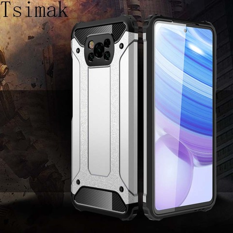 Coque pour Xiaomi Poco X3 NFC antichoc armure Coque arrière pour Xiaomi Poco F2 Pro M2 M3 housse Pocophone F2 Pro X3 Nfc étuis pour téléphone ► Photo 1/6