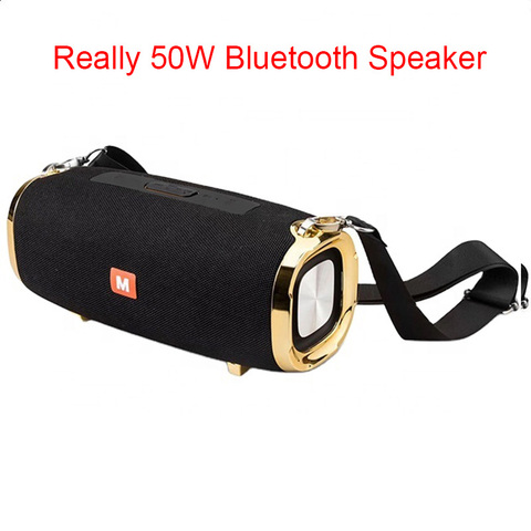 Haute puissance 50W Bluetooth haut-parleur tws extérieur étanche Portable Subwoofer colonne 4000mAh batterie basse lecteur de musique caixa de som ► Photo 1/6