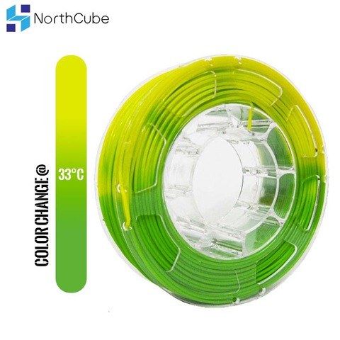 Couleur de Filament d'imprimante 3D changeant avec la température, Filament de PLA 1.75mm +/- 0.03mm, 2.2 lb (1KG) bleu au blanc ► Photo 1/6