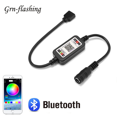 Contrôleur Bluetooth pour bande lumineuse RGB, application intelligente, sans fil, connecteur d'alimentation à 4 broches, pour DC 5V, 12V, 24V, 4 broches, 5050, 2835, LED ► Photo 1/6