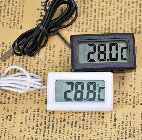 Thermomètre numérique réfrigérateur congélateur Mini LCD, thermographe numérique pour réfrigérateur température-50 ~ 110 degrés sonde intérieure et extérieure ► Photo 1/6