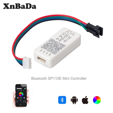 Contrôleur de Pixel Bluetooth SP110E WS2811 WS2812B ws2812, variateur SK6812 RGB RGBW APA102 WS2801 pixels, bande Led pour IOS et Android ► Photo 1/6