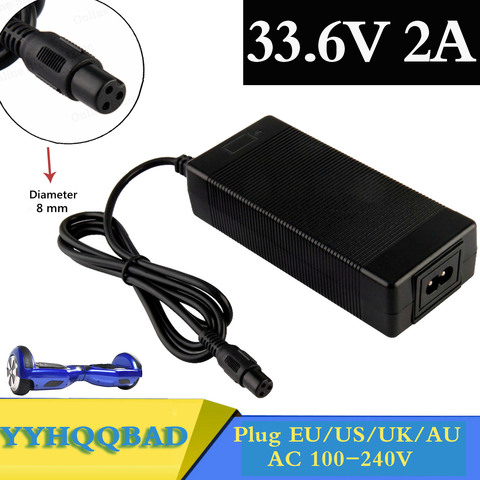 33.6V 2A chargeur pour 8S 28.8V Smart Li-ion chargeur de batterie 29.6V Lithium polymère chargeur de batterie ► Photo 1/1