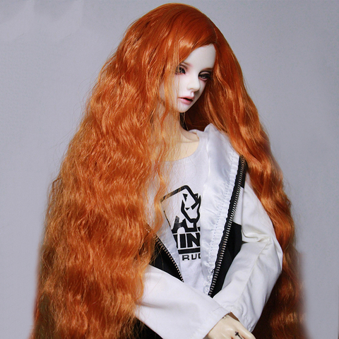 Perruque de poupée Bjd SD, cheveux longs ondulés, fil haute température, 1/3 1/4 1/6 1/8 ► Photo 1/3