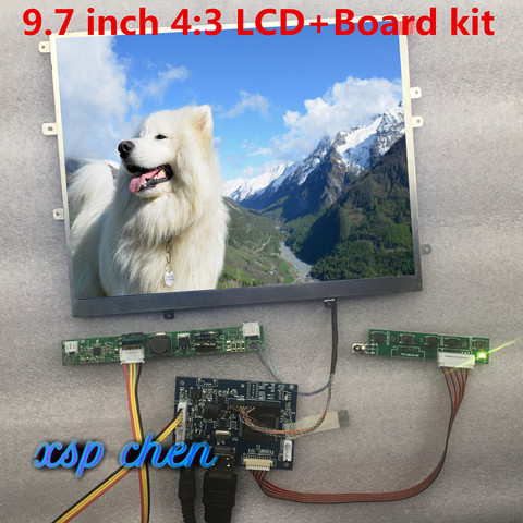 Contrôleur LCD pour Raspberry Pi, écran de 9.7 pouces 1024x768 HD 4:3, LP097X02 LTN097XL01, carte de pilote, HDMI VGA 2AV ► Photo 1/6