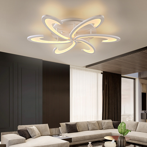 Moderne acrylique Led lustre plafonnier gradation Plafond luminaire Led Lustres Lustres pour salon chambre décor ► Photo 1/6