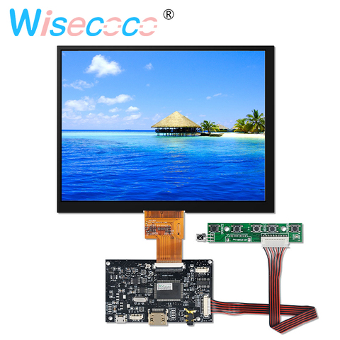 Écran LCD IPS TFT 8 pouces, 60Hz, eDP VGA HJ080IA-01E 1024x768, contrôleur pour pilote LVDS, pc et pad ► Photo 1/6
