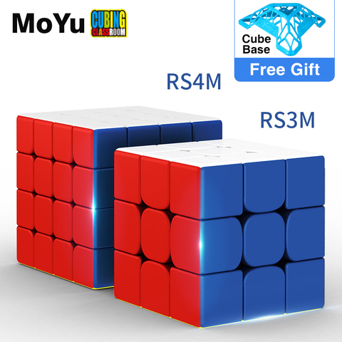 MoYu RS4 – Cube magique magnétique 4x4x4, jouets Puzzle de vitesse pour enfants, MF4RS4 M 4x4 RS3M, 2022 ► Photo 1/6