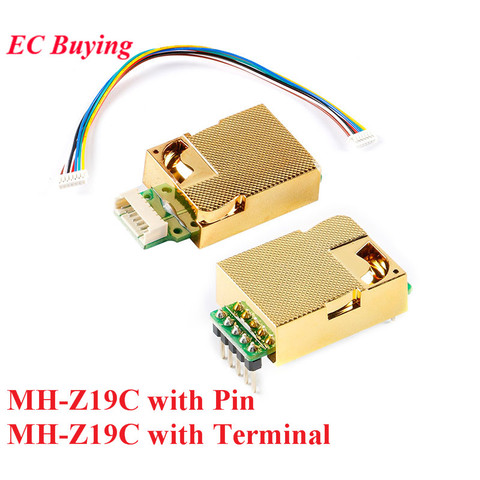 Module de capteur de CO2 infrarouge IR MH-Z19 MH-Z19C, capteur de gaz de dioxyde de carbone NDIR pour moniteur de CO2 400-5000ppm UART PWM sortie MH Z19C ► Photo 1/6