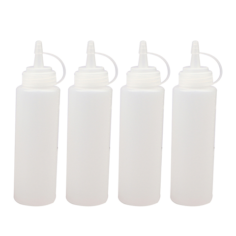 4 pièces serrez les bouteilles de Condiment de giclée distributeur de Sauce à salade Ketchup Cruet ► Photo 1/6