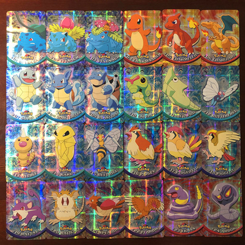 Jeux de cartes Pokemon arc-en-ciel 46 pièces, série Topps Pokemon