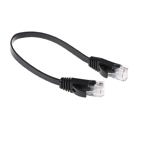 1pc haute qualité 30cm Cat6 câble réseau cordon de raccordement RJ45 mince haute vitesse ordinateur réseau cordon ► Photo 1/6