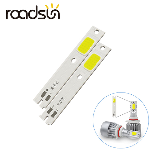 2 PIÈCES COB Puces pour C6 LED Voiture Phares Ampoules H1 H4 H7 HB3 HB4 880 H13 9004 9007 Auto Phare Source Lumineuse C6 COB Puce 6000K ► Photo 1/6