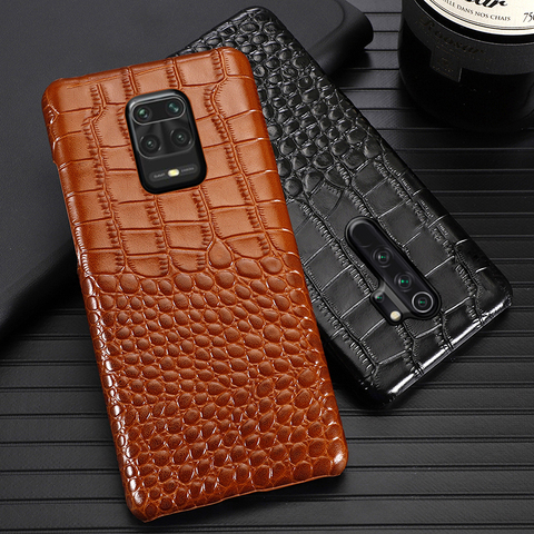 Coque de téléphone en cuir pour Xiaomi Redmi Note 9 S 8 7 6 5 K30 Mi 9 se 9T 10 Lite A3 Mix 2s Max 3 Poco F1 X2 X3 F2 Pro couverture Crocodile ► Photo 1/6