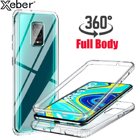 360 Étui protecteur Pour Xiaomi Redmi Note 9 5G 9S Pro Max 10X 9A 9C K20 K30 8 8A 8T 7A 7 6 5 Plus 4X Complet Du Corps Doux Couverture Claire ► Photo 1/6