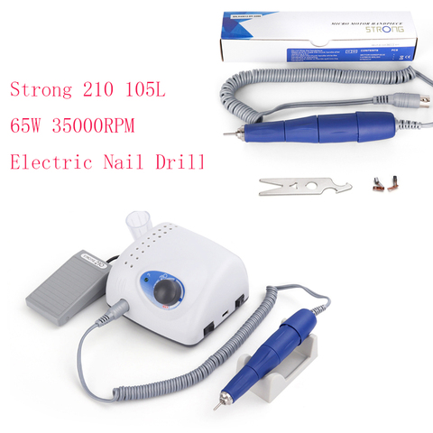Forte 204/210 65W35000RPM électrique manucure perceuse ongles polisseuse Machine lime à ongles pour manucure pédicure Machine ponceuse à ongles ► Photo 1/5