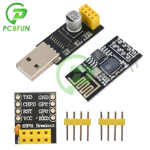 Adaptateur de programmeur UART GPIO0 ESP-01, Module de carte de développement Wifi sans fil, ESP8266 CH340G USB à ESP8266 série ► Photo 1/6