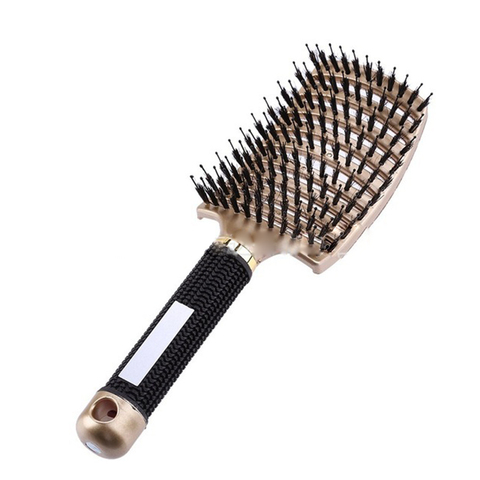 Peigne de Massage du cuir chevelu, brosse à cheveux anti-Stress pour hommes et femmes, pour cheveux humides et bouclés, pour Salon de coiffure ► Photo 1/6