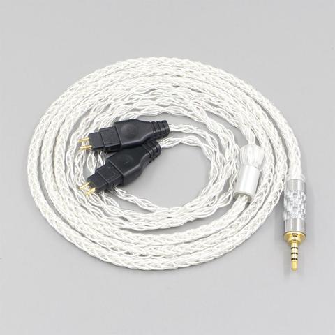 LN006543 3.5mm 2.5mm XLR 4.4mm 8 câble d'écouteurs OCC plaqué argent pour Sennheiser HD580 HD600 HD650 HDxxx HD660S HD58x HD6xx ► Photo 1/6