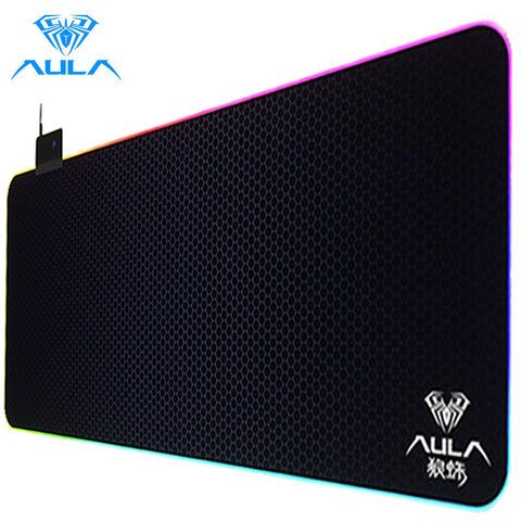 Un F-X5 tapis de souris de jeu RGB tapis de souris Gamer ordinateur anti-dérapant en caoutchouc naturel Extra Large tapis de souris LED tapis de souris pour CS LOL ► Photo 1/6