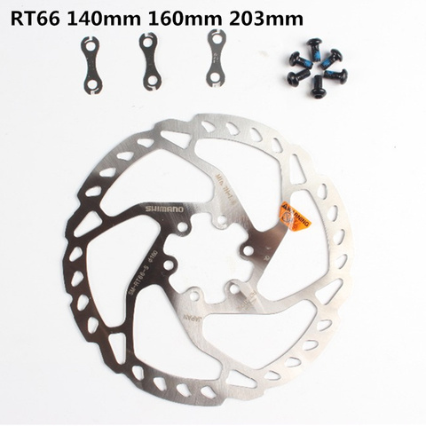 Shimano-disques de freins à disque pour vtt, SLX ZEE DEORE SM-RT66, 160mm, 180mm, 203mm, 6 boulons, Rotors de cyclisme 6 