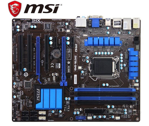 MSI – carte mère ZH77A-G43 originale, composant pc, compatible avec processeurs I3, I5, I7, socket LGA 1155, capacité maximale de ram 32 go, usb, SATA3, H77 ► Photo 1/5