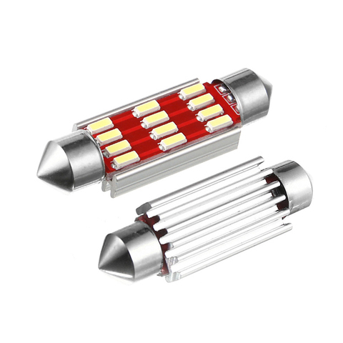 Ampoule de voiture pour l'intérieur, lumière de lecture, lampe de plaque d'immatriculation C5W LED Canbus Festoon 31mm 36mm 39mm 41mm blanc 6000K sans erreur 1 pièce ► Photo 1/6