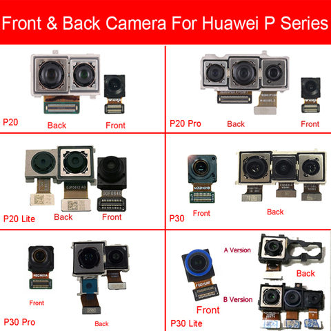 Caméra avant et arrière pour Huawei P20 P30 Pro Lite, petit et grand appareil photo avant et arrière, avec câble flexible, pièces de rechange ► Photo 1/6