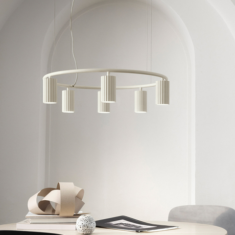 Luminaire rotatif nordique de concepteur d'éclairage de lustre de tache brève/Suspension pour le salon/chambre à coucher/salle à manger ► Photo 1/6