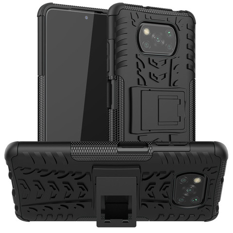 Étui de support d'armure pour Xiaomi Poco X3 étui Poco F2 Pro Pocophone F1 Redmi K30 Pro couverture téléphone pare-chocs pour Xiaomi Poco X3 NFC Funda ► Photo 1/6