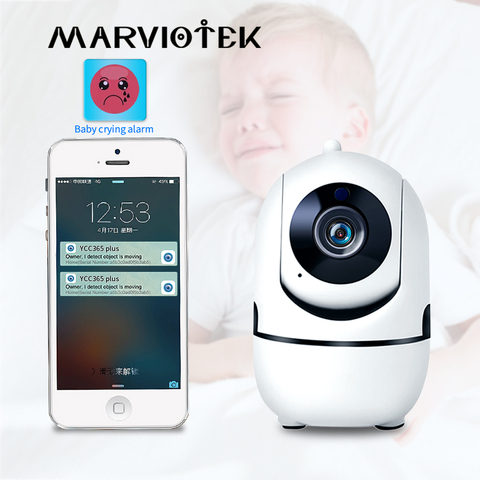 Moniteur bébé WiFi cri alarme IP caméra WiFi vidéo nounou caméra bébé Vision nocturne sans fil vidéo Surveillance CCTV caméra 2MP ► Photo 1/6