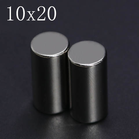 2/5/10/20 Pcs 10x20 néodyme aimant 10mm x 20mm N35 NdFeB rond Super puissant fort Permanent magnétique imanes disque 10x20 ► Photo 1/6