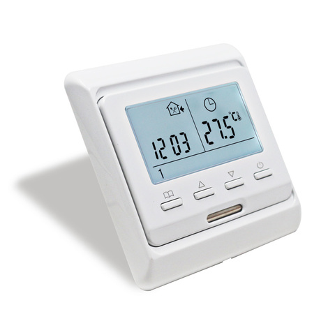 Régulateur de température de chauffage par le sol numérique AC 16A 220V Thermostat électrique d'air ambiant Module LCD hebdomadaire Programmable ► Photo 1/6