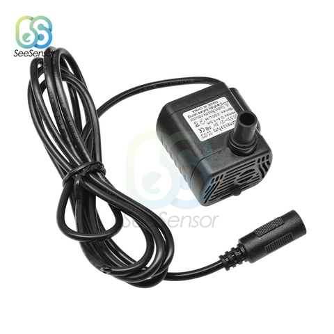 Mini pompe à eau, DC-1020 l/H, 1.5m, Submersible, pour Aquarium, Aquarium, fontaine, étang, 3W DC, 5.5V- 12V ► Photo 1/6