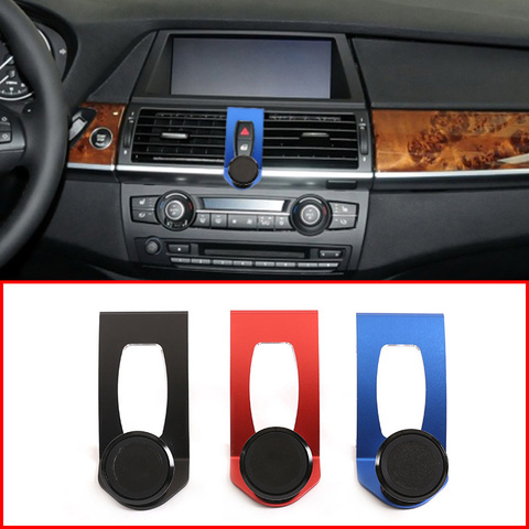 Pour BMW X5 E70 2007-2013 X6 E71 2008-14 3 couleurs en alliage d'aluminium support pour téléphone Mobile avigation support voiture accessoires intérieur ► Photo 1/6