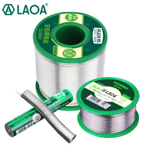 LAOA – ceinture de soudure électrique, fer à souder, noyau de colophane, étain 99.3%, haute pureté, fil de soudure actif sans plomb, 0.8mm ► Photo 1/6
