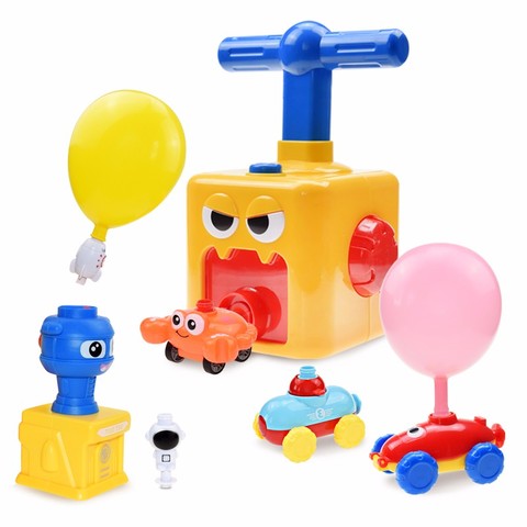 Nouveau ballon de fusée tour de lancement jouet Puzzle amusant éducation inertie Air puissance ballon voiture Science expérimenter jouets pour enfants cadeau ► Photo 1/6