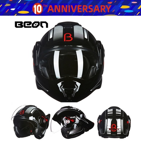 Casque de moto, visière d'objectif, modulaire, rabattable, ouvert, complet, nouveau, 1 pièce, tout-terrain, livraison gratuite, 1 pièce ► Photo 1/6