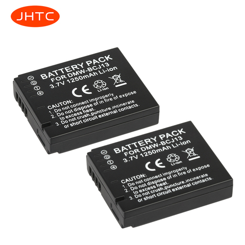Batterie complète décodée pour Panasonic Lumix 1250 LX5GK LX5K LX5K LX5W LX7 LX7GK, DMW-BCJ13 mAh, BP-DC10 BCJ13 DMC-LX5 BPDC10 ► Photo 1/5