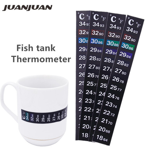 Thermomètre numérique d'aquarium à double échelle C/F, haute qualité, autocollant de température, 10% de réduction ► Photo 1/6