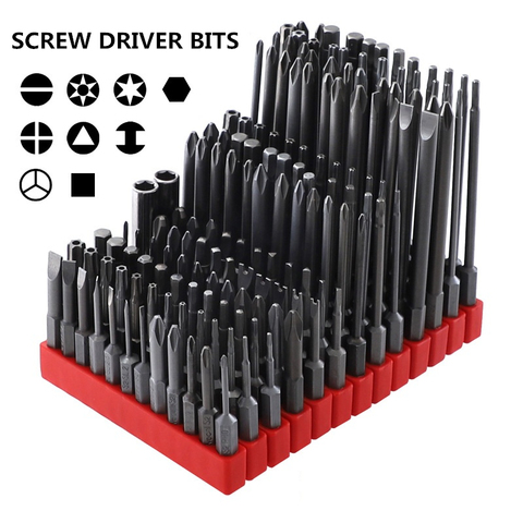 Tournevis magnétique de sécurité, lot de 12 pièces, incassable, embout de perçage, embout de tournevis, tête plate hexagonale Torx, outils à main de 1/4 pouces ► Photo 1/6