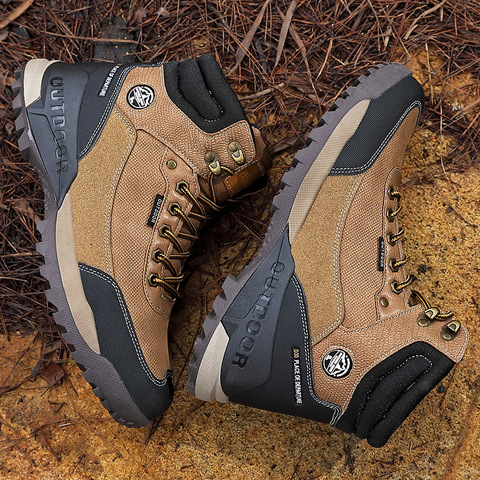 Marque randonnée bottes hommes Sports de montagne Trekking hommes en plein air bottes tactiques de haute qualité étanche escalade chaussures de sport mâle ► Photo 1/6